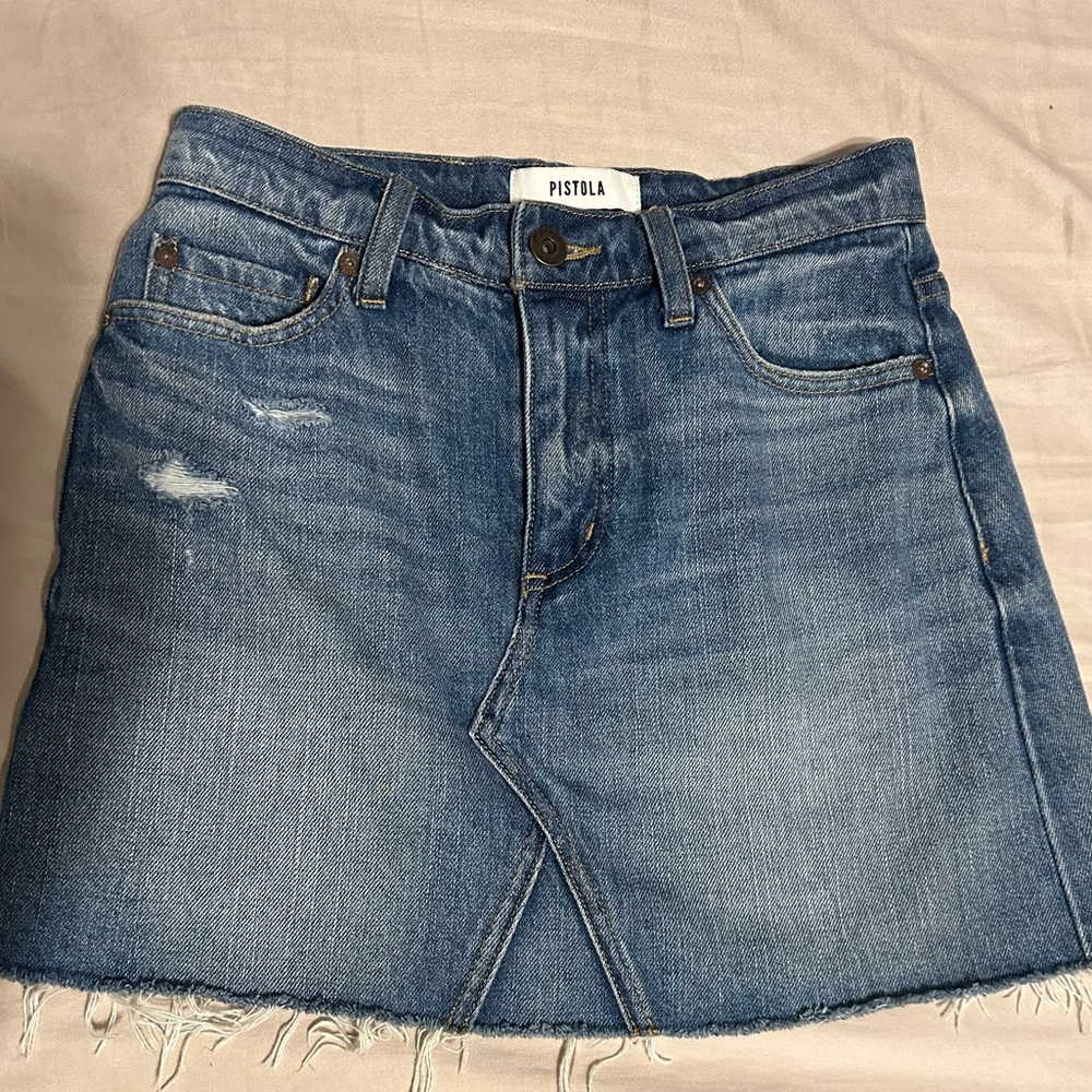 Pistola denim mini skirt